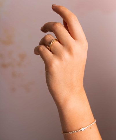 Alternative view of Siena ring i sølv med zirkonia