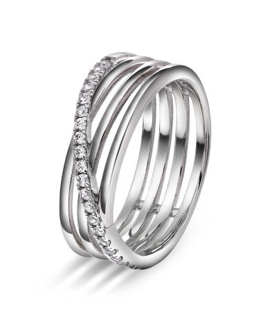 Siena ring i sølv med zirkonia