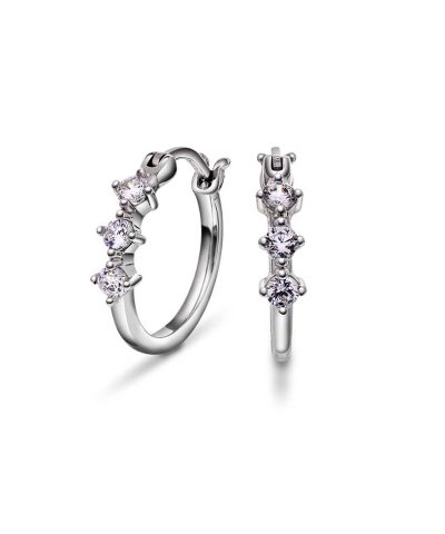 Venice øreringer i sølv med zirkonia