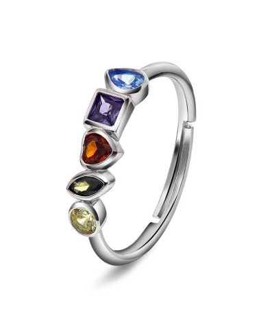 Sparks ring i sølv med zirkonia