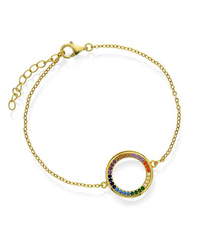 Austin armbånd i sølv med farger