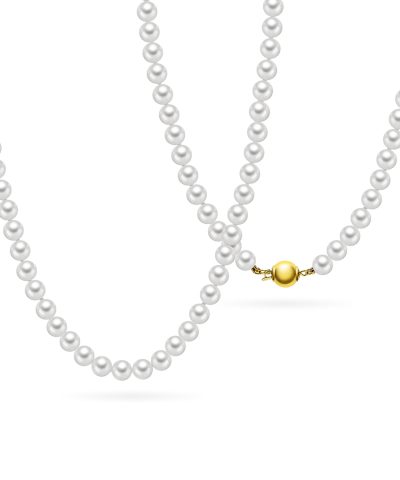 Smykke i sølv med ferskvannsperler