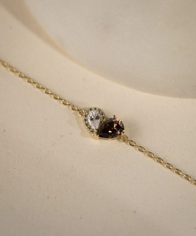 Alternative view of Sammen armbånd i sølv med zirkonia