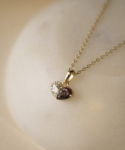 Alternative view of Sammen smykke i sølv med zirkonia