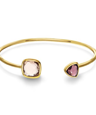Mirage armring med rosa stener