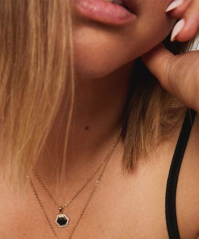 Alternative view of Smykke i sølv med zirkonia plate