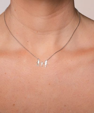 Alternative view of Smykke i 925 sølv mor, far, sønn