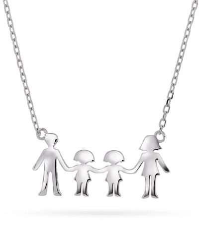 Smykke i 925 sølv mor, far og to jenter