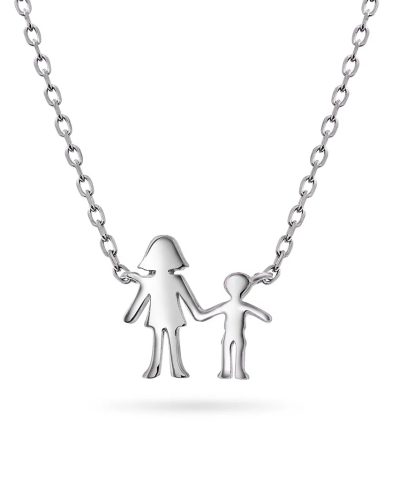 Smykke i 925 sølv mor og gutt