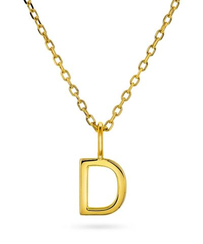 Letters smykke i 925 forgylt sølv D