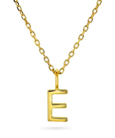 Letters smykke i 925 forgylt sølv E