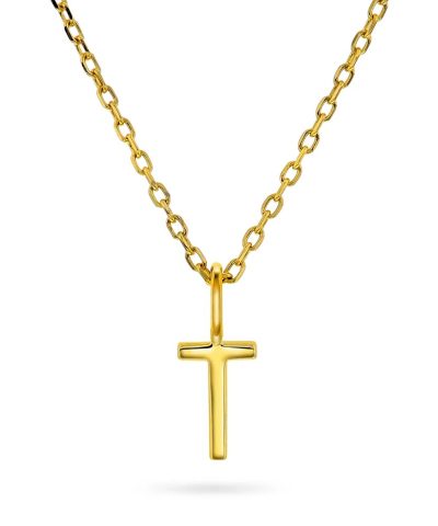 Letters smykke i 925 forgylt sølv T