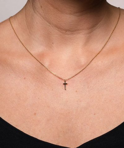 Alternative view of Letters smykke i 925 forgylt sølv T