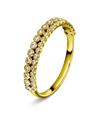 Aura ring i 925 forgylt sølv