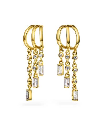 Rio radiance øredobber i sølv med zirkon