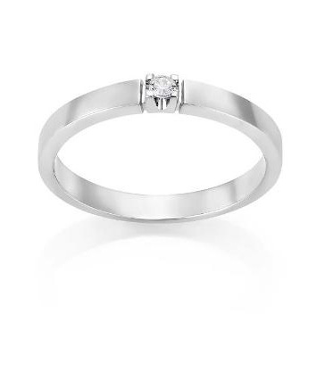 Allianse ring 0.03ct W P1 x 1