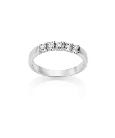 Allianse ring 0.10ct wsi x 5