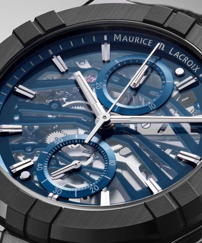 Alternative view of Maurice Lacroix Aikonic Automatic Chronograph Skeleton 43mm - AC8018-SSL20-030-4