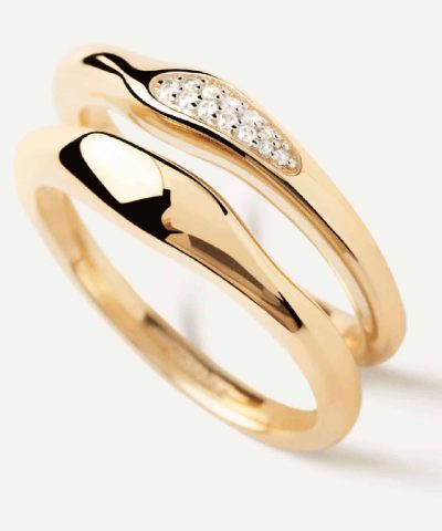 PDPaola Onda Ring Set