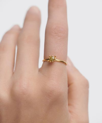 Alternative view of PDPaola Green Fleur Ring