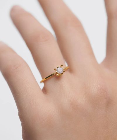 Alternative view of PDPaola Grey Fleur Ring