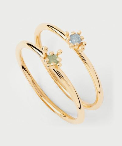 PDPaola Les Fleurs Ring Set