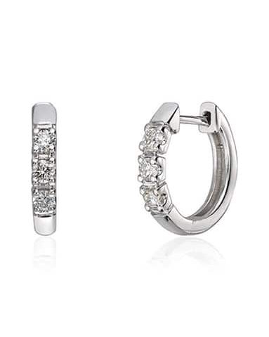 Diamantøreringer 0,30ct WSI hvitt gull