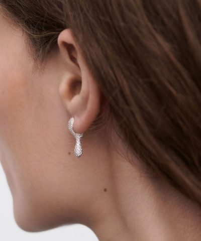 Alternative view of PDPaola Pave Ray Hoop Earrings