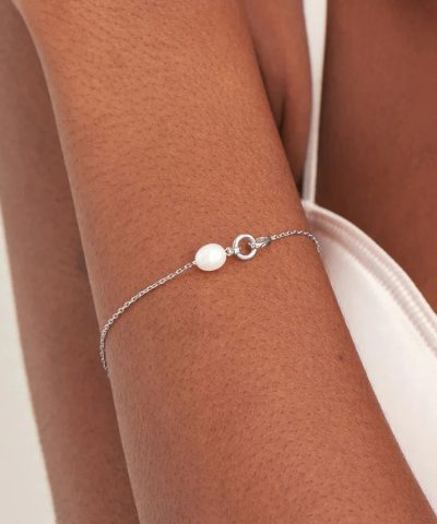 Alternative view of Ania Haie Silver Pearl Link Chain Bracelet
