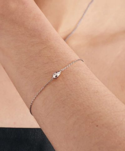 Alternative view of Ania Haie Silver Pebble Sparkle Chain Bracelet