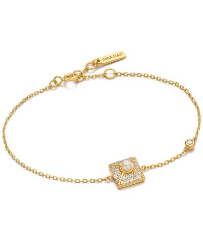 Ania Haie Gold Pearl Pave Bracelet