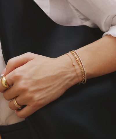 Alternative view of Ania Haie Gold Sparkle Bezel Bracelet
