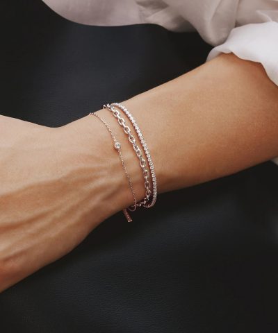 Alternative view of Ania Haie Silver Sparkle Bezel Bracelet