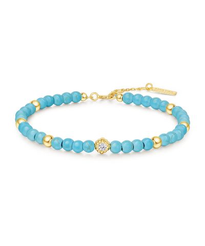 Ania Haie Gold Lab Created Turquoise Bracelet