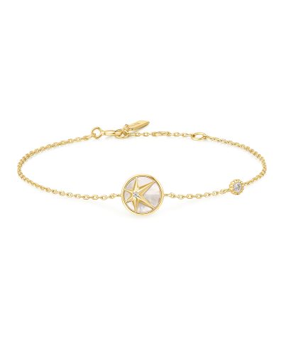 Ania Haie Gold Star MOP Bracelet