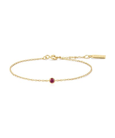 Ania Haie Gold Crimson Solitaire Bracelet