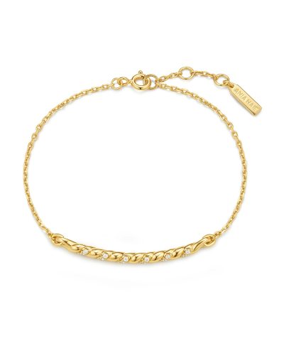 Alternative view of Ania Haie Gold Twisted Bar Bracelet