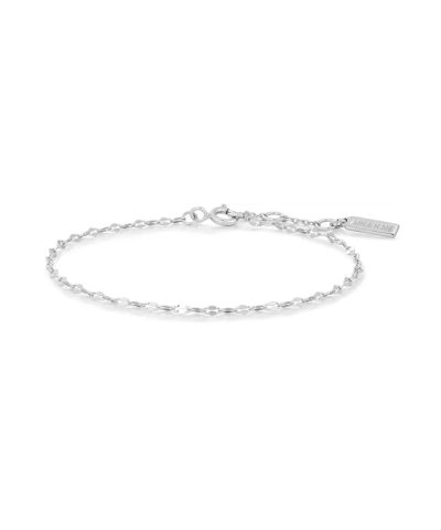 Ania Haie Silver Textured Chain Bracelet