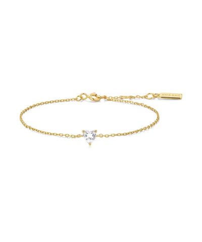 Ania Haie Gold Sparkle Heart Bracelet