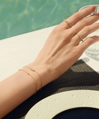 Alternative view of Ania Haie Gold Shell Pearl Cluster Bracelet