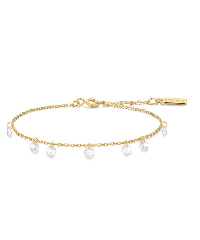 Ania Haie Gold Droplet Station Bracelet