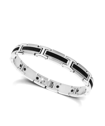 Bracelet Steel/Silicon VERSUS 9mm Steel 21cm
