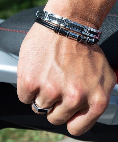 Alternative view of Bracelet Steel/Silicon VERSUS 9mm Steel 21cm