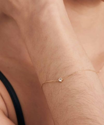 Alternative view of Ania Haie 14kt Gold White Sapphire Bracelet