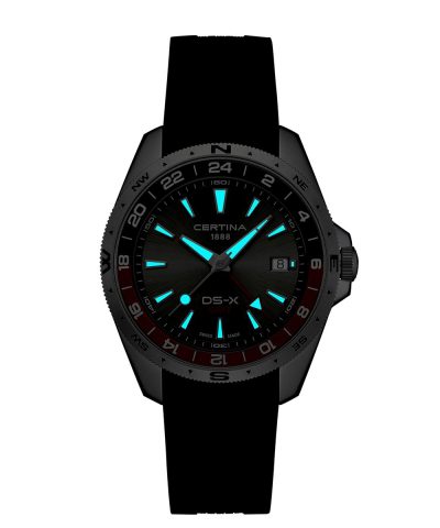 Alternative view of Certina DS-X GMT 41mm - C047.452.17.081.01