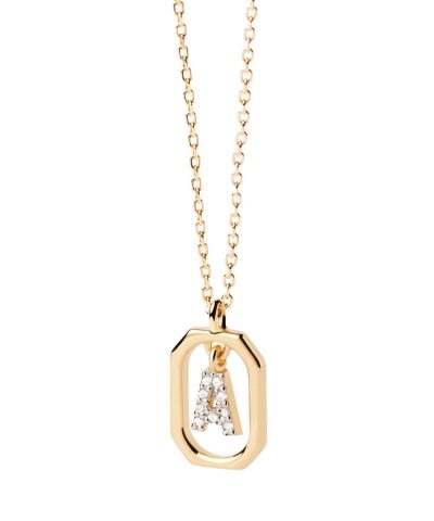 PDPaola Mini Letter a Necklace