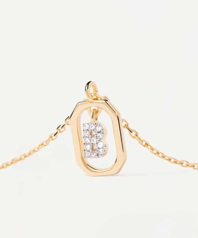 Alternative view of PDPaola Mini Letter B Necklace