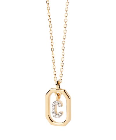 PDPaola Mini Letter C Necklace
