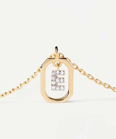 Alternative view of PDPaola Mini Letter E Necklace