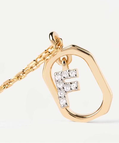 Alternative view of PDPaola Mini Letter F Necklace